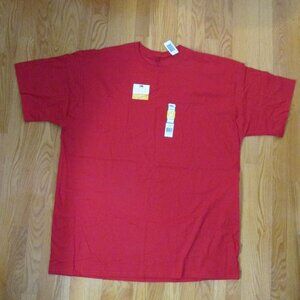 FRUIT OF THE LOOM MEN'S SZ 3 XL T CREW NECK T-SHIRT RED SHORT SLEEVE TEE TOP NWT